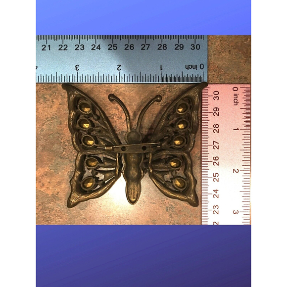 HEIDI DAUS Monarch Butterfly Pin Brooch, Signed, RETIRED, NWOB - Picture 6 of 7